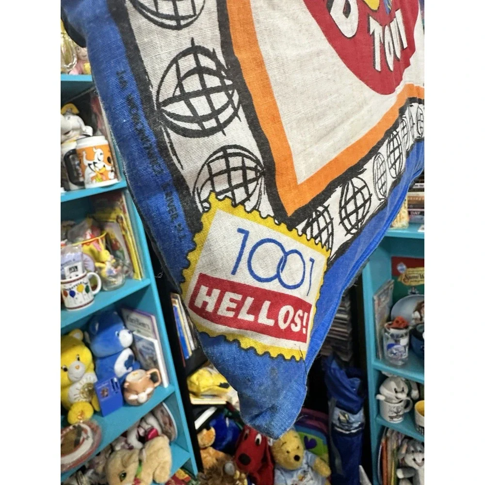 Vintage Mickey's World Tour Pillow‎